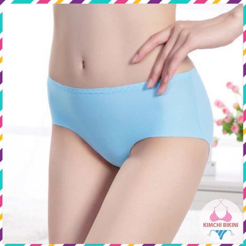 [Thanh Lý] Quần lót su nữ vải mềm viền sóng  KIMCHIBIKINI chíp đúc thun lạnh thiết kế mềm mại xinh đẹp dễ thương QL158