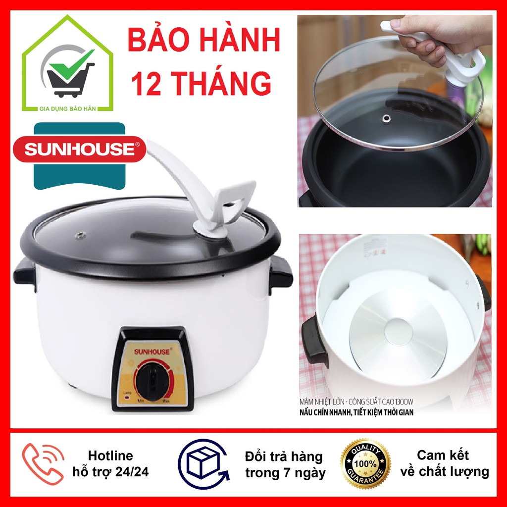 Nồi Lẩu Điện Sunhouse SHD 4521 (4520) Dung Tích 3 Lít, An Toàn Tiết Kiệm Điện Năng