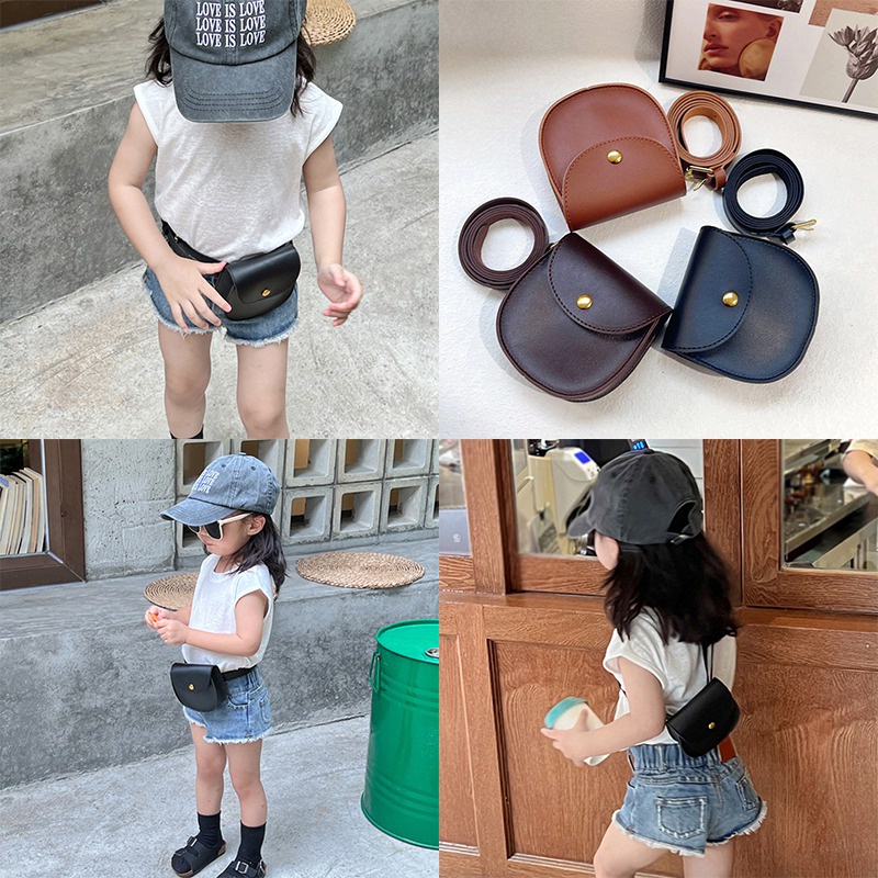 Túi Đeo Chéo Ngực Nhỏ Nhắn Dễ Thương Phong Cách Phương Tây Dành Cho Trẻ Em