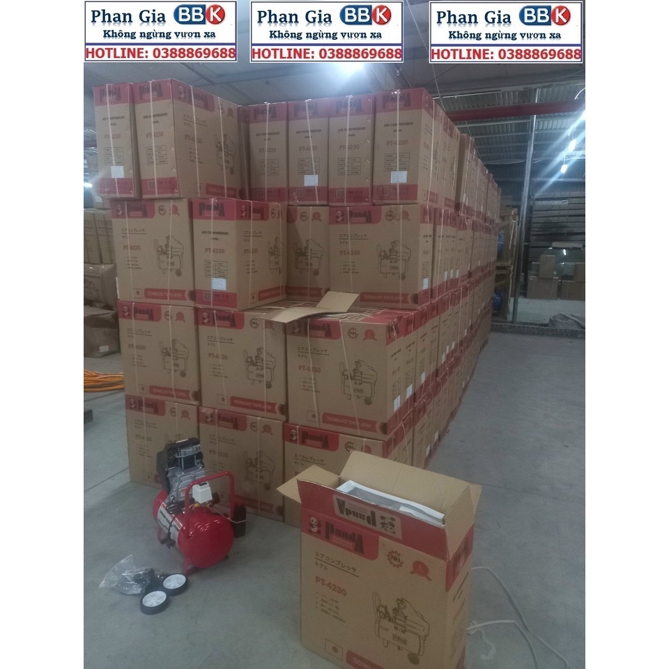 Máy Nén Khí Có Dầu Panda 3.0 HP 30L, máy nén khí mini, may nen khi 100% dây đồng