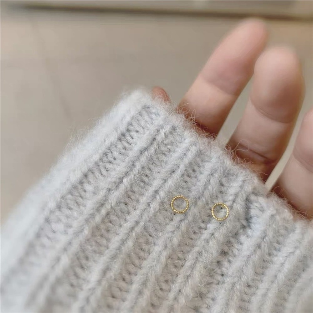 Bộ 6 Đôi Bông Tai Mini Bạc Đơn Giản Không Gây Dị Ứng Cho Nữ