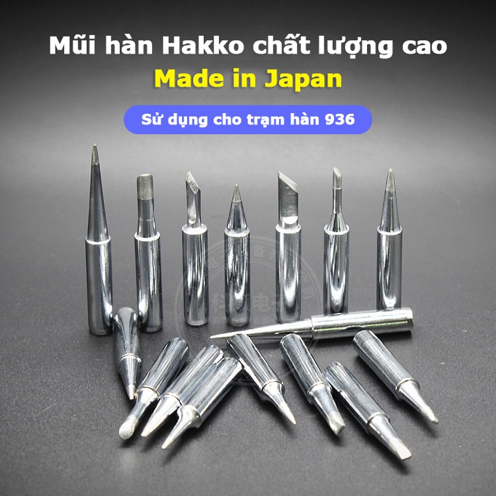 Đầu mũi hàn Hakko 900M-T nhật bản cho trạm hàn 936 hàng cao cấp