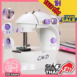 🎯Máy khâu mini CMD loại tốt ăn chỉ 100%🎯 2 chế độ NHANH-CHẬM có đèn LED/ TẶNG KÈM 4 SUẤT CHỈ
