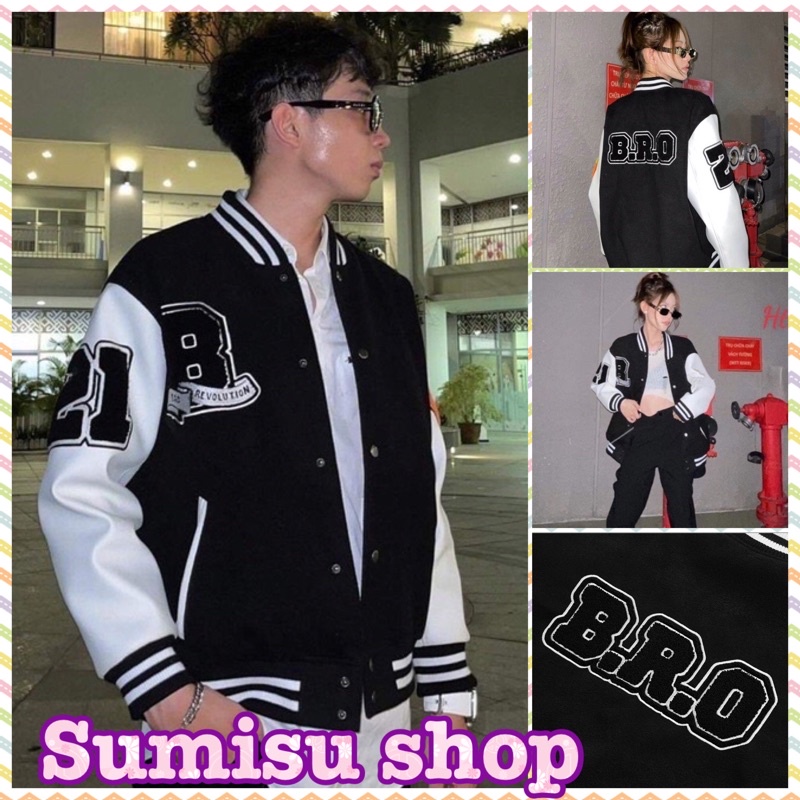 Áo khoác dù bomber nam nữ B.R.O hình thật Ma0160 sumisu shop