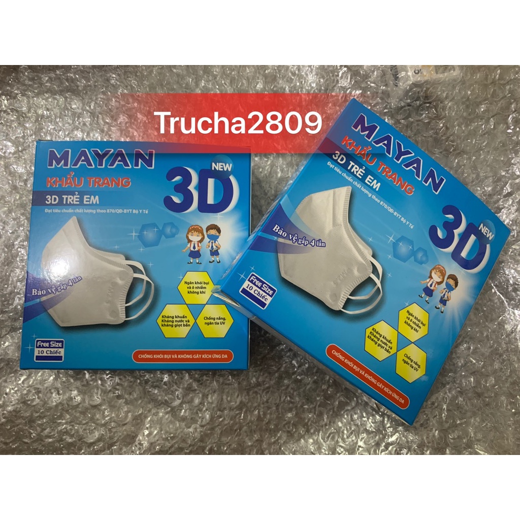 Khẩu trang Mayan 3D trẻ em