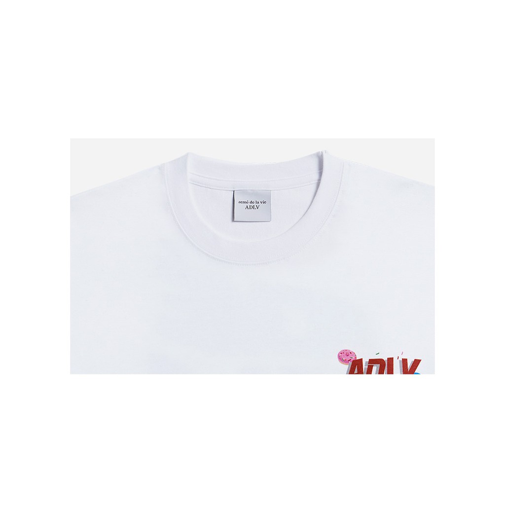 Áo thun ngắn tay cổ tròn ADLV Red Big Logo Donut White Trắng ADLV Unisex