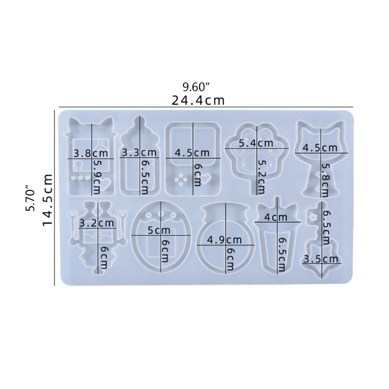 Khuôn Silicone Tạo Hình Làm Mặt Dây Chuyền Thủ Công Diy