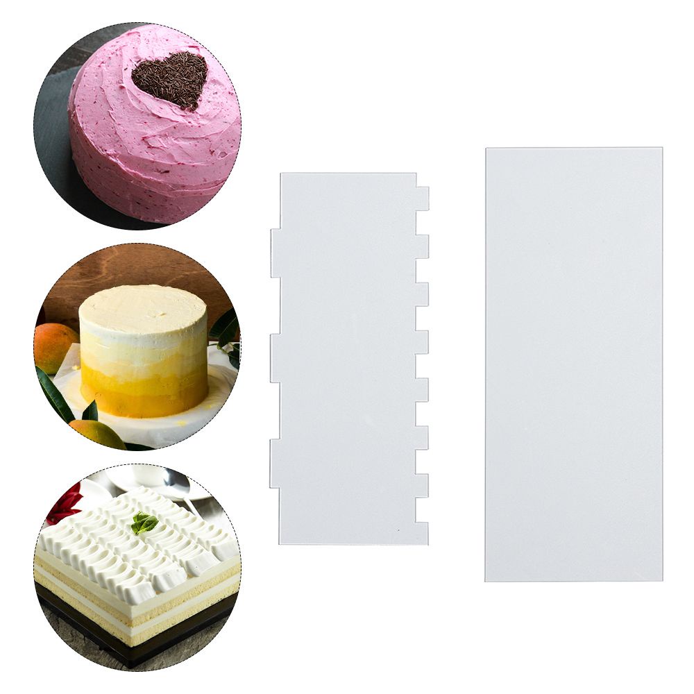 Dụng Cụ Cắt Bánh Kem Bằng Acrylic Trong Suốt Hình Chữ Nhật Tiện Dụng Cho Nhà Bếp