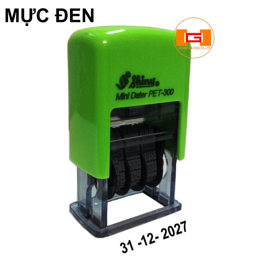 [ĐỌC PHẦN MÔ TẢ] Dấu Chuyển Đổi Ngày-Tháng-Năm Liền Mực Mini Dater Shiny PET 300/400