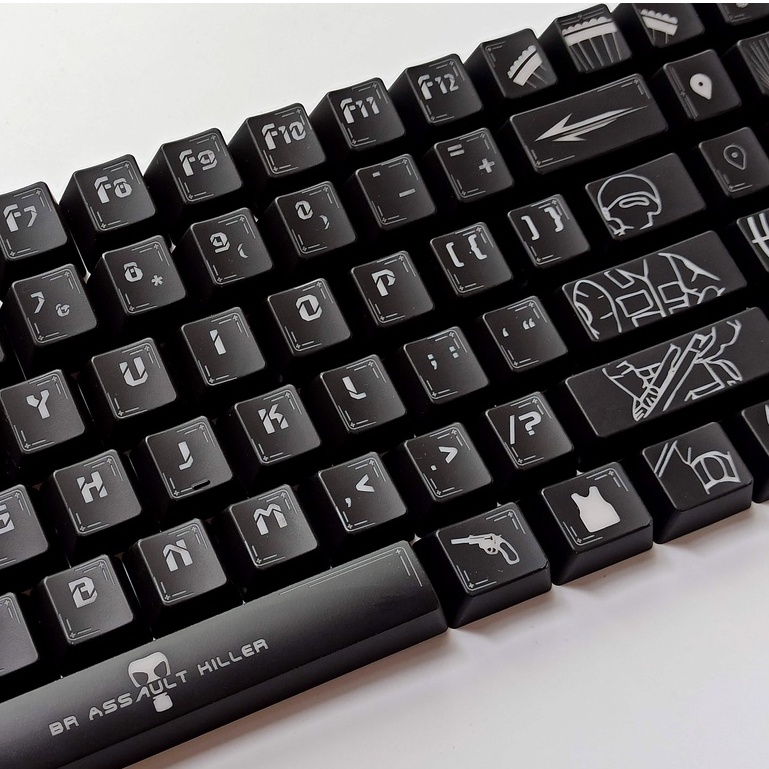 Bộ 104 Nút Bàn Phím Cơ OEM Bằng Nhựa ABS Trong Mờ Hình Gà Con Dễ Thương