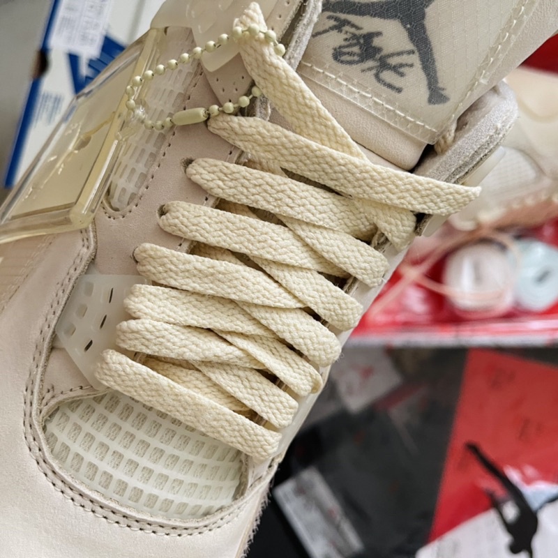 Giày thể thao Jordan 4 vàng kem hàng cao cấp đủ size nam nữ  Giày sneaker jordan4 Re