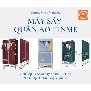 [HÀNG CHÍNH HÃNG - BH 12 THÁNG] Máy sấy quần áo TINME, công suất siêu lớn 2000W, 3 CHẾ ĐỘ SẤY nóng lạnh