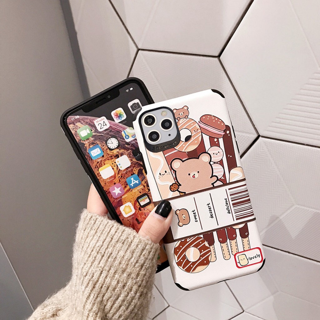 [ SAMSUNG ] Ốp Lưng Da IMD Candy Bear - | BigBuy360 - bigbuy360.vn