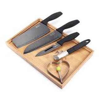 Bộ dao 5 món màu đen Buck-I