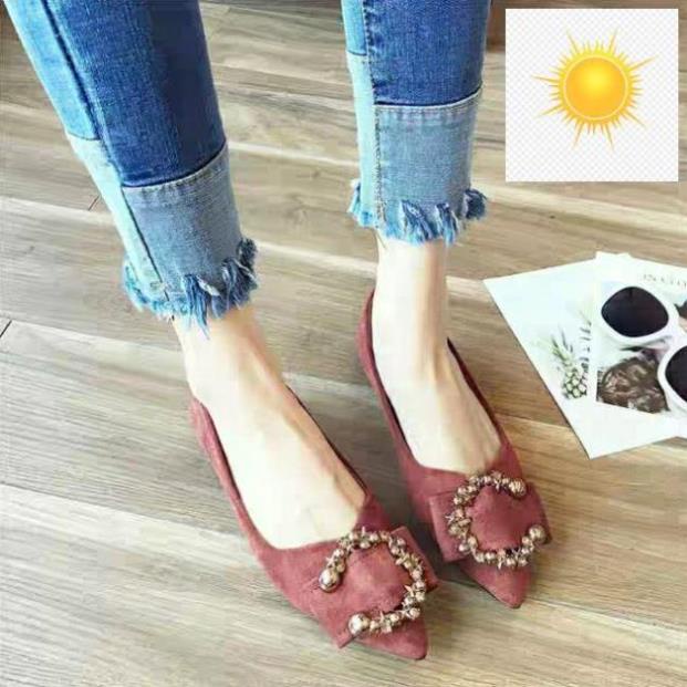 Giày big size đế bệt mũi nhọn 35_44 /