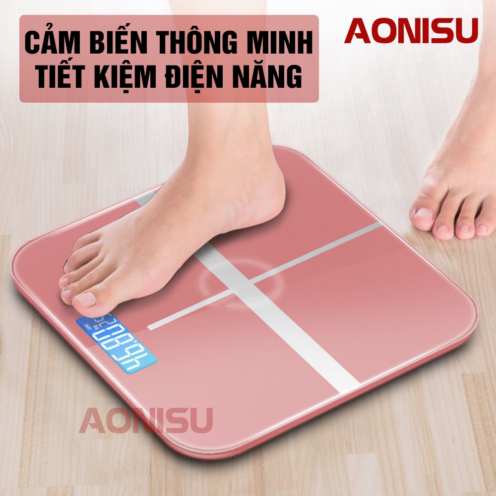 Cân Điện Tử Sức Khoẻ ELECTRONIC SCALE 180KG (TẶNG PIN) - Cân Sức Khoẻ Cho Gia Đình Màn Hình LCD GIA DỤNG AONISU