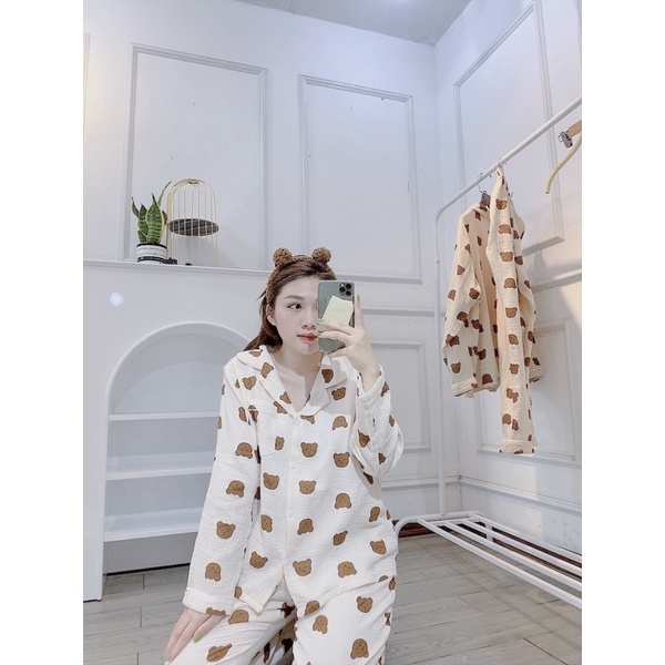 PIJAMAS muslinn TAY DÀI QUẦN DÀI ĐANG SALE | BigBuy360 - bigbuy360.vn