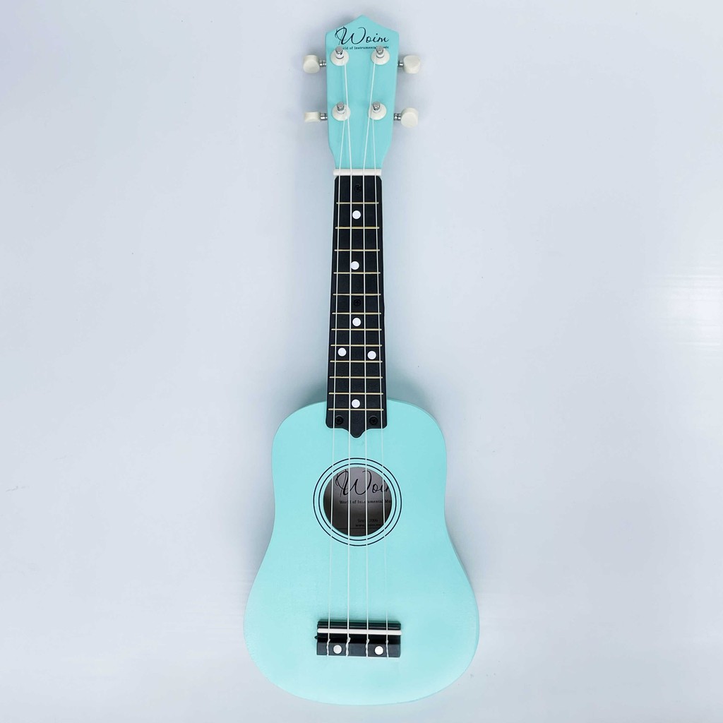 [GIAO NHANH 2H] Đàn Ukulele Gỗ Xanh Mint WOIM Soprano Size 21inch 53cm (Mua 1 Tặng 5)