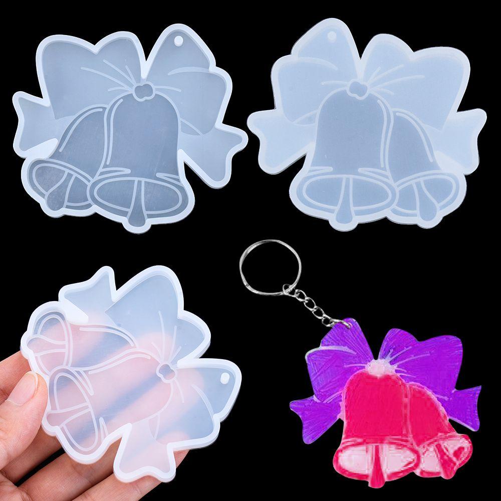 Khuôn Làm Móc Khóa Bằng Đất Sét Resin Hình Nhân Vật Gingerbread Man Hoa Tuyết Giáng Sinh