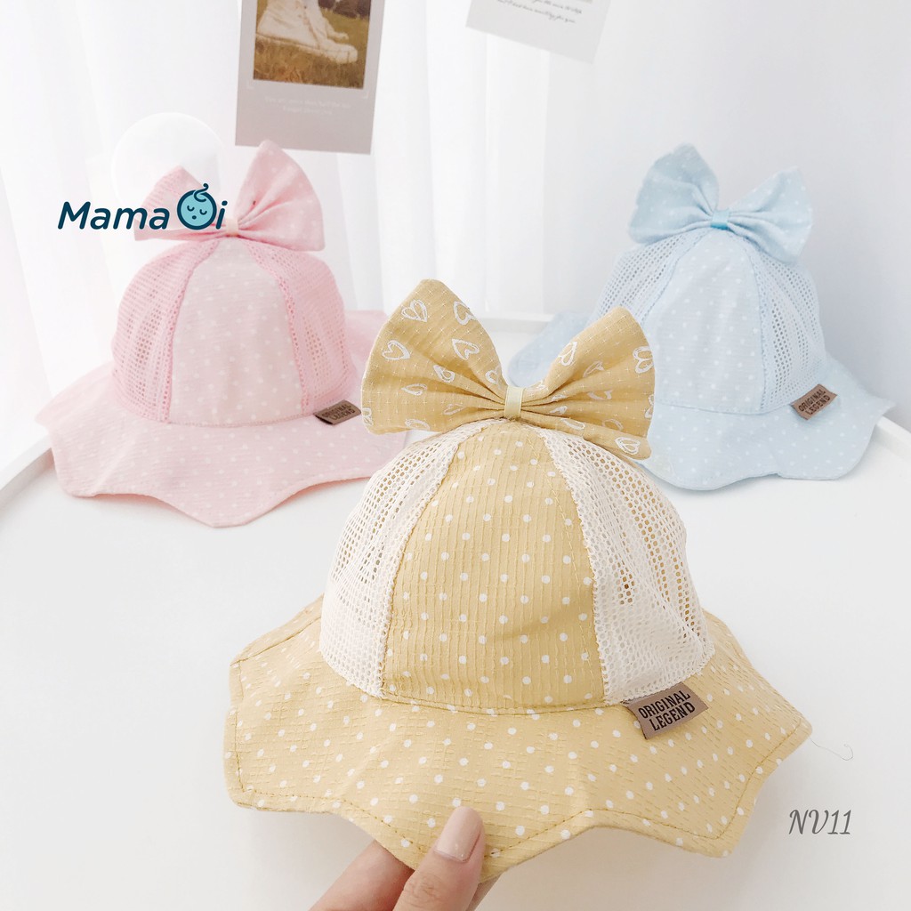 NVTH Mũ vành đáng yêu tổng hợp cho bé 3-36 tháng đội đi chơi của Mama Ơi - Thời trang cho bé