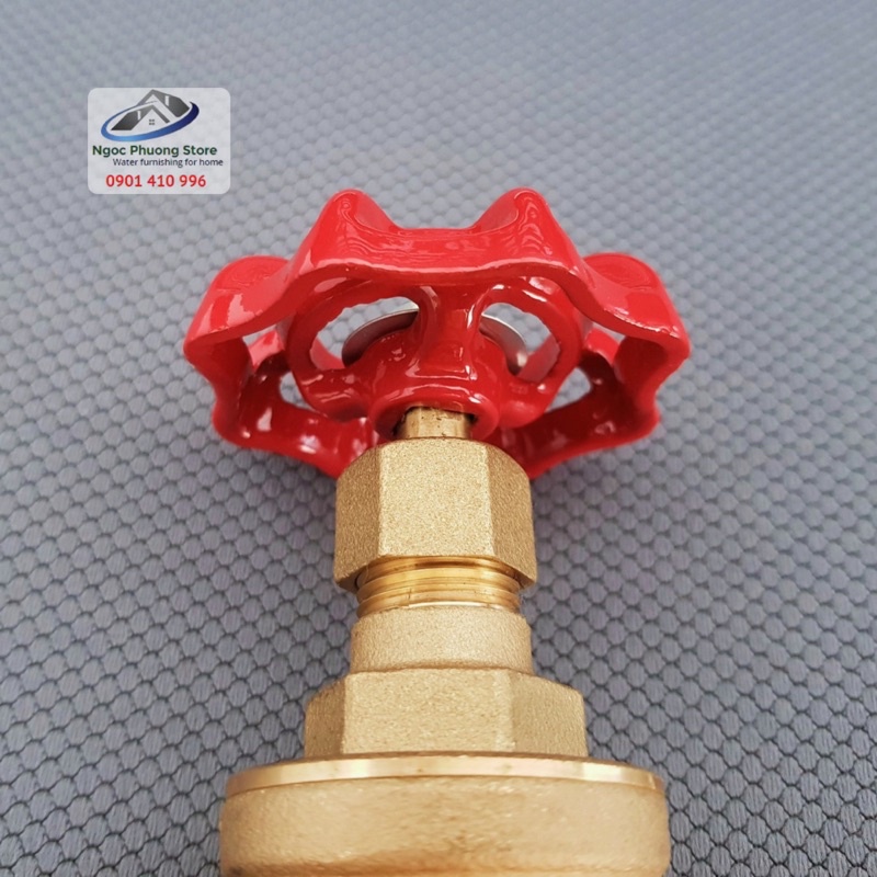 Van cửa đồng chính hãng PN16 Ren 21mm, ren 27mm, ren 34mm