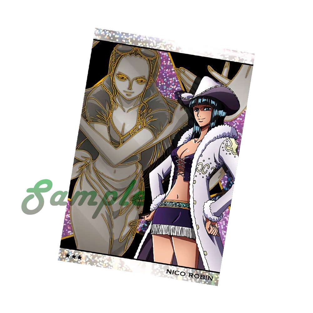 Ảnh card bo góc in hình ONE PIECE ĐẢO HẢI TẶC M3 thẻ bo viền 5*8cm anime chibi sưu tầm #