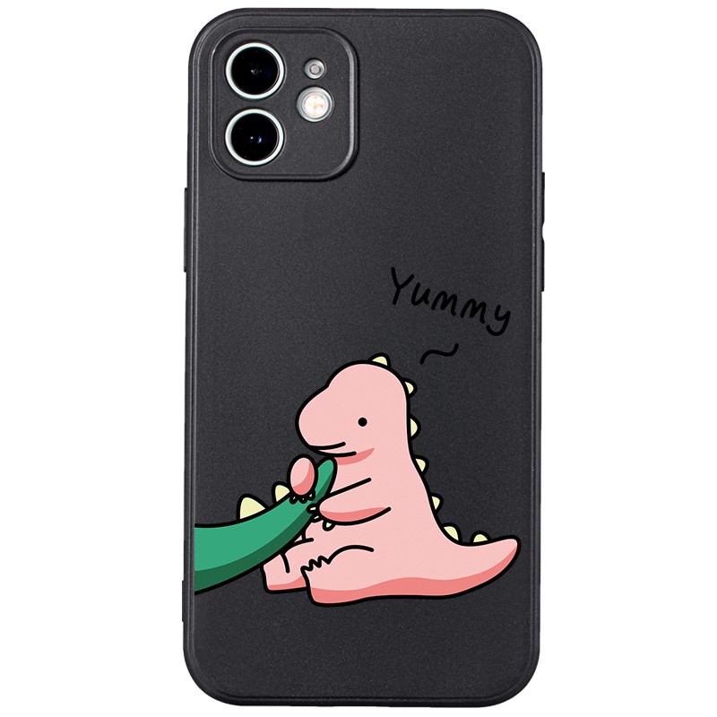 Ốp lưng JURSUE mềm hoạt hình cặp đôi dễ thương đẹp cho iPhone 13 12 11 Pro Max SE 2020 X XR XS ip 8 7 6 6S Plus kute Y12