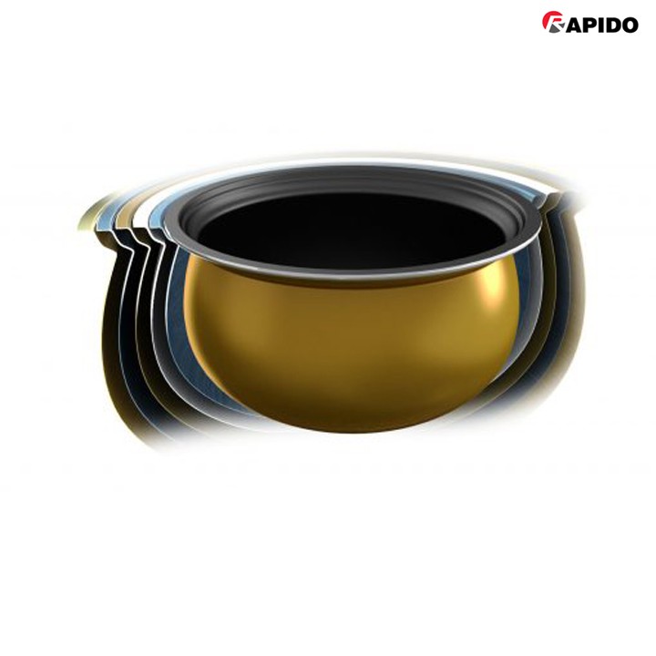 Nồi cơm điện tử Rapido RC-1.2D công nghệ Nhật Bản, 10 chức năng nấu