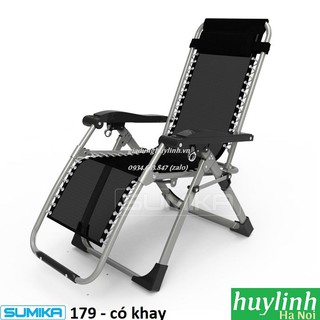 Ghế xếp gấp thư giãn Sumika 179 - Tặng khay để ly