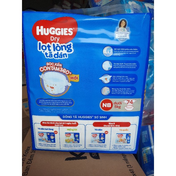 Bỉm dán huggies sơ sinh lọt lòng nb74 miếng tặng kèm 10 miếng,tã dán sơ sinh huggies bé dưới 5kg bọc kén con tằm