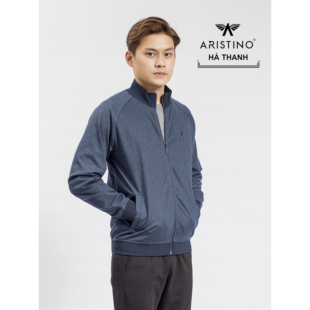 Áo Khoác Bomber 2 Lớp Nam Aristino AJK038w8 Xanh Tím Than còn M/L | BigBuy360 - bigbuy360.vn