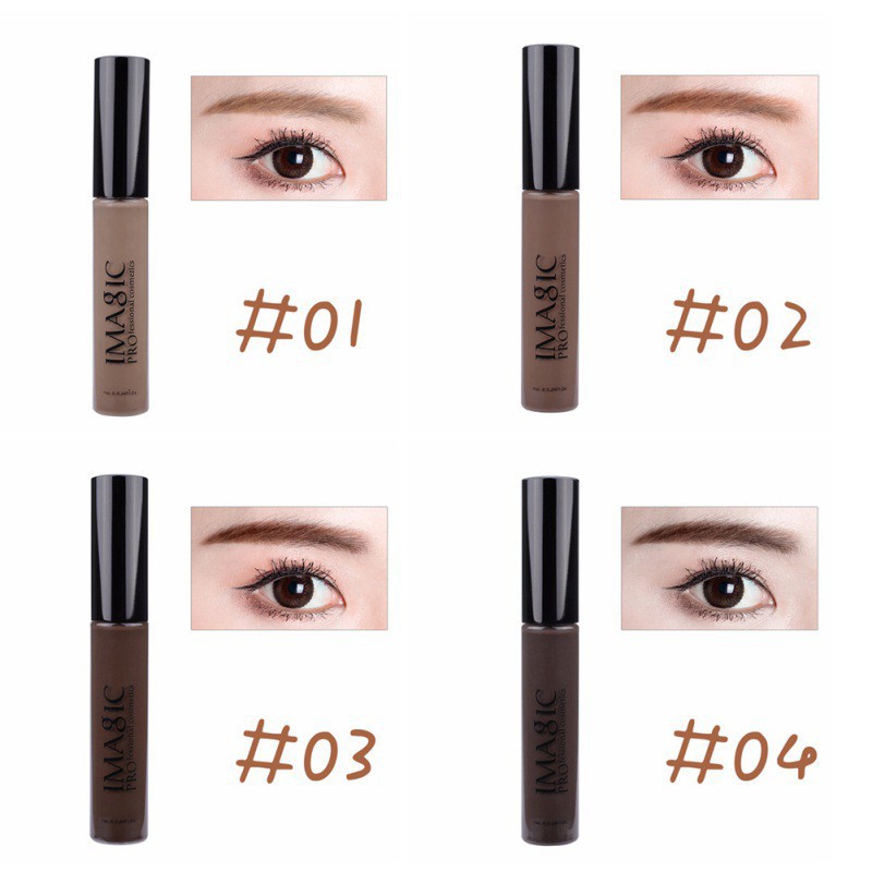 Mascara lông mày Imagic màu đậm trang điểm chống nước