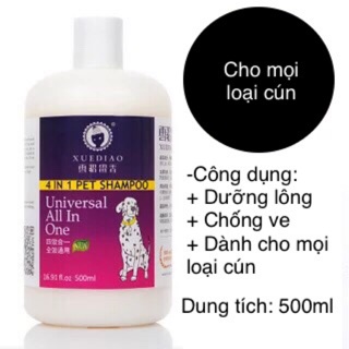 Sữa tắm dành riêng cho cún ( lưu hương 4 ngày ) thơm dịu - 500ml.
