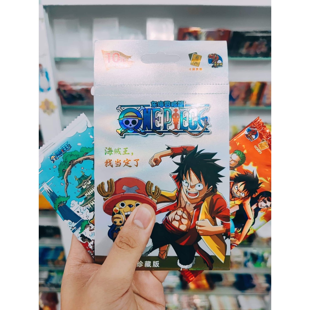 Set 5 ảnh thẻ nhân phẩm Anime One Piece ngẫu nhiên chibi xinh xắn