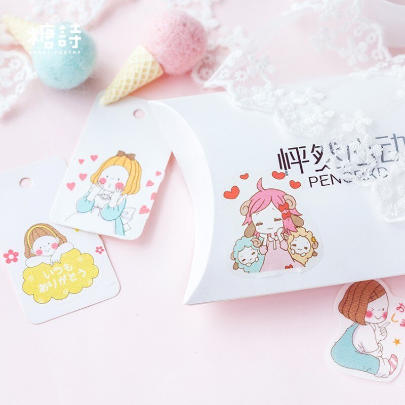 🔥HOT SALE🔥 Set 30 Tấm  Hình Dán Washi Sticker Trang Trí Sổ