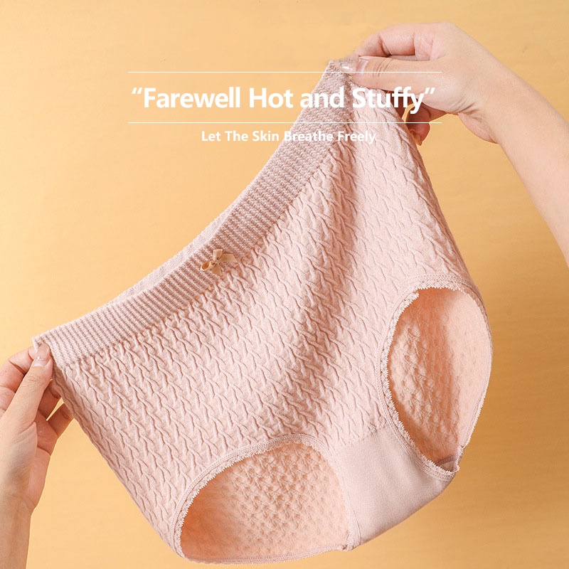 Quần Lót Cotton Thoáng Khí Plus Size Cho Nữ