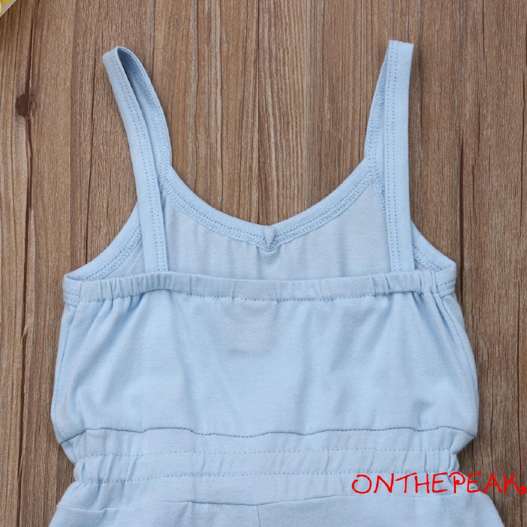Jumpsuit có nơ thời trang xinh xắn cho bé gái