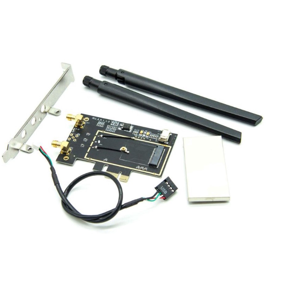Adapter chuyển đổi card wifi m2 laptop sang wifi pice dùng cho máy tính bàn Ax200 9260 8265 1650a