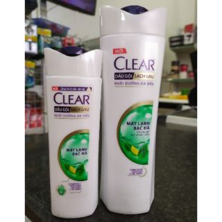 Dầu gội clear mát lạnh bạc hà 170g, 340g