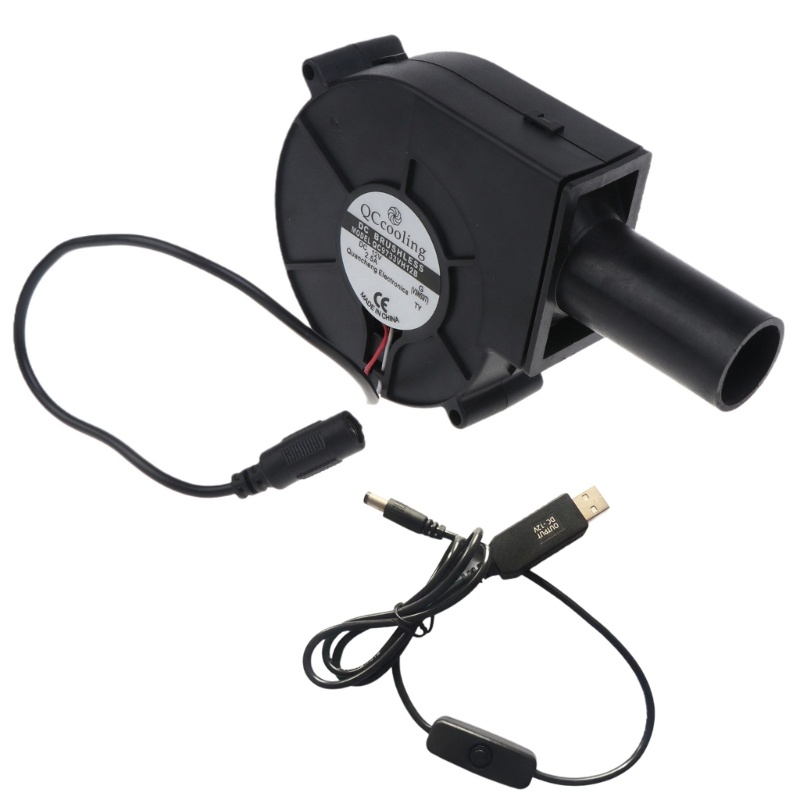 Quạt Thổi Lò Nướng BBQ USB 5V 12V 120cm Có Công Tắc Bật / Tắt Tiện Dụng
