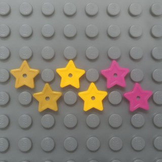 Đồ Chơi Lắp Ráp Plate, Round 1 x 1 with Star and Small Pin Hole
