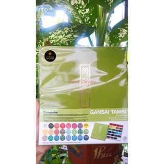 Màu nước gansai tambi kuretake - set 12/18/24 màu