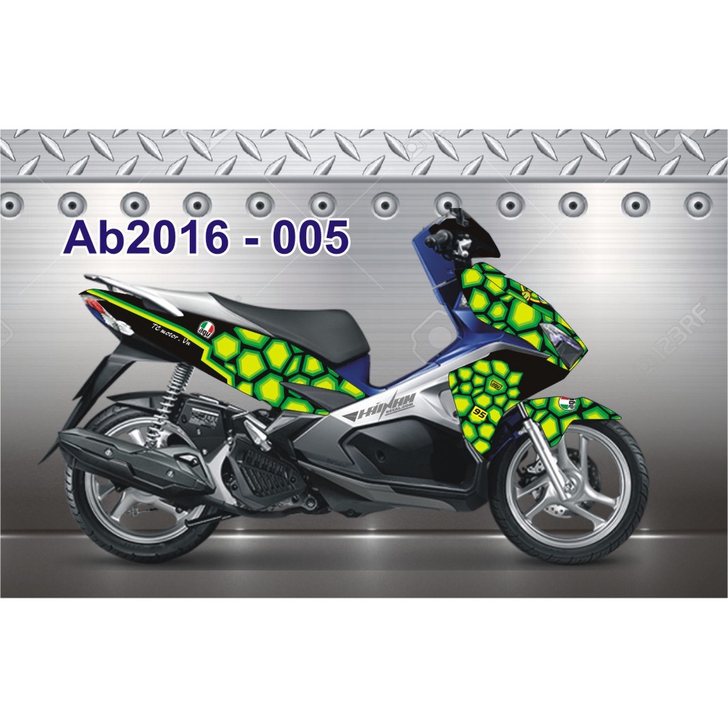 Tổng hợp Mẫu Tem Trùm Air Blade 2015 Xanh Cực Đẹp