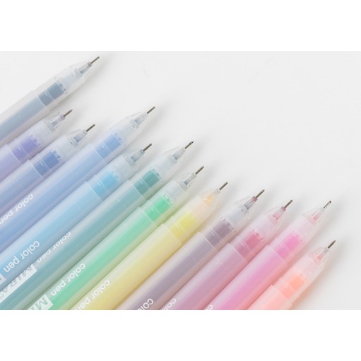 Bút gel ngòi 0.5mm thương hiệu MIRA nhiều màu tùy chọn học sinh, sinh viên màu ngòi đẹp - Văn Phòng Phẩm Sáng Tạo