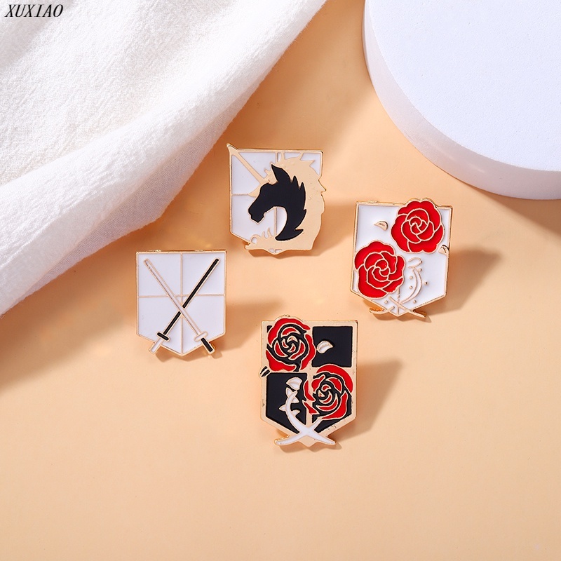 Ghim Cài Áo Hình Lông Vũ Phong Cách Anime Attack on Titan