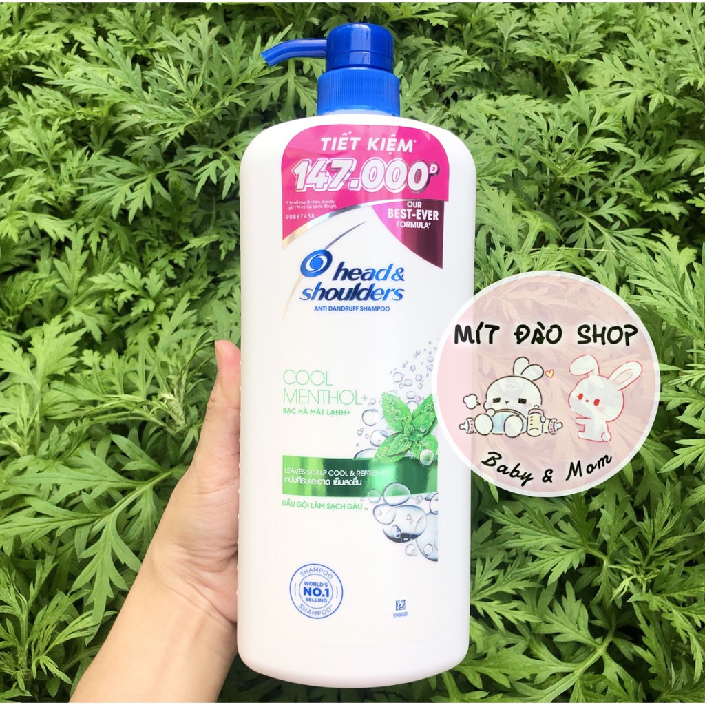 Dầu gội đầu Head &amp; Shoulder bạc hà mát rượi / da đầu ngứa 1200ml / 1800ml