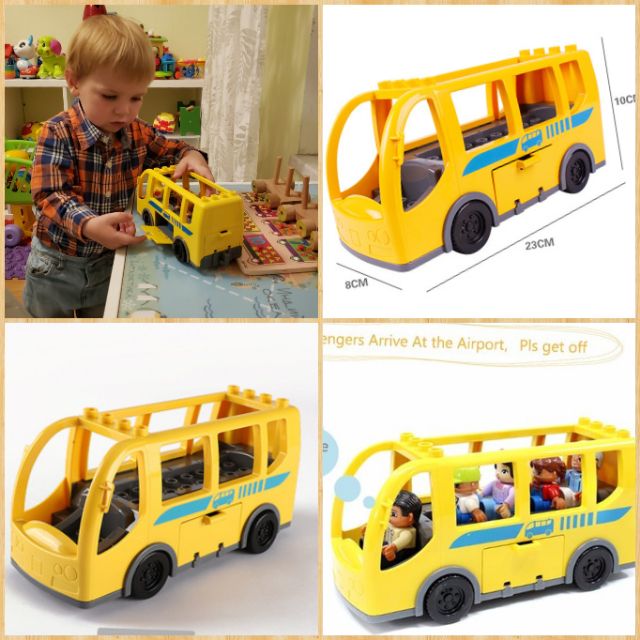 Lego xe bus tương thích lego duplo
