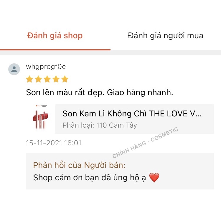 Son Kem The Love Chính Hãng - Mua 1 Tặng 1 Dưỡng Môi The Love