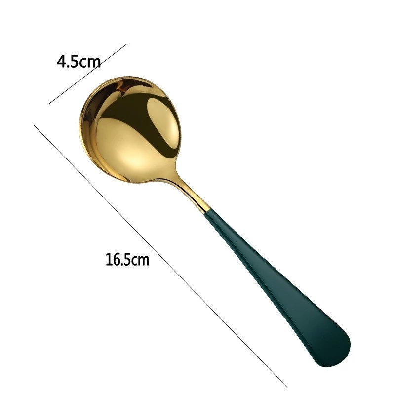 Muỗng Cà Phê Cán Dài Bằng Thép Không Gỉ 304