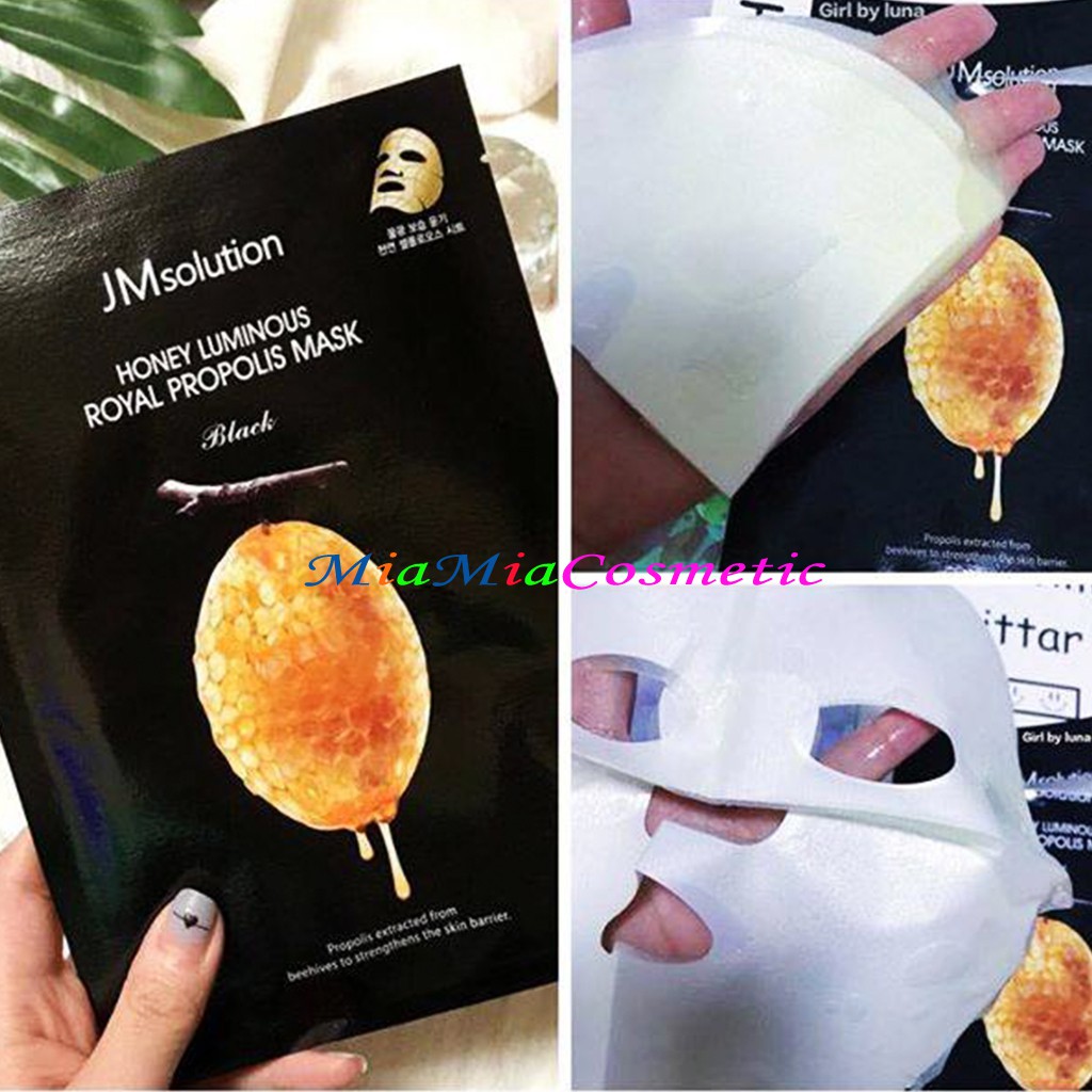 Mặt Nạ JM Solution Mật Ong [MIẾNG LẺ] Honey Luminous Royal Propolis Mask Dưỡng Chất Giúp Da Khỏe Mạnh NHẬP KHẨU